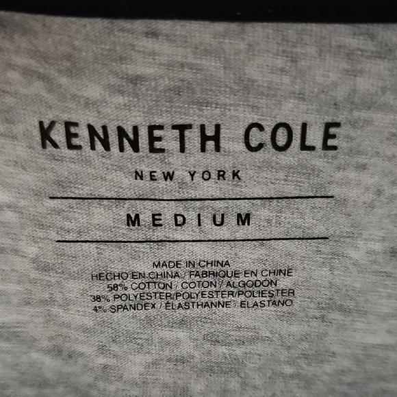 Kenneth Cole Gray Long Sleeve Tees - Picture 2 of 3